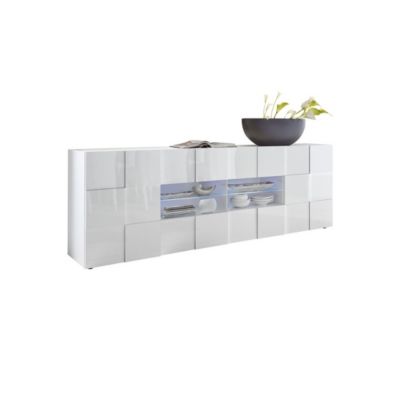 Buffet Blanc Laqu Led