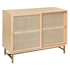 Buffet 2 Portes Cannage "Rayo" 100cm Naturel