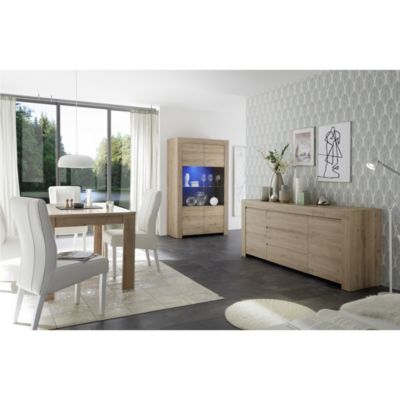 Buffet 2 portes, collection ZEFIR, coloris chene clair, parfait pour votre salle à manger