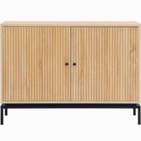 Buffet 2 portes effet bois 110 cm - Talia