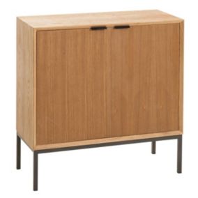 Buffet 2 Portes en Bois "Dresa" 80cm Naturel