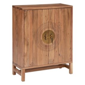 Buffet 2 Portes en Bois "Jiling" 101cm Marron