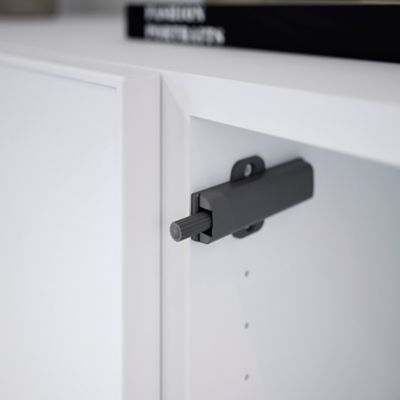 Buffet 3 portes blanc GoodHome Atomia H. 75 x L. 150 x P. 47 cm