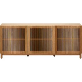 Buffet 3 portes bois/frêne 160 cm - Umea