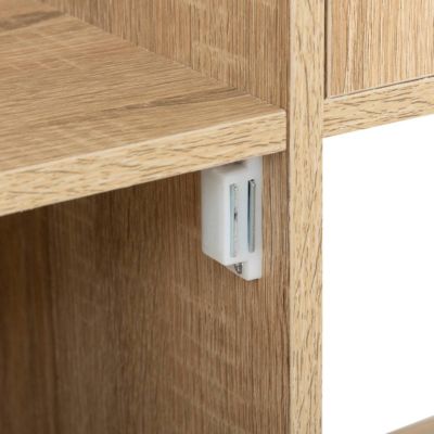 Buffet 3 portes Effet chêne naturel Bivoak - Atmosphera