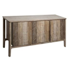 Buffet 3 Portes en Bois "Banila" 160cm Naturel