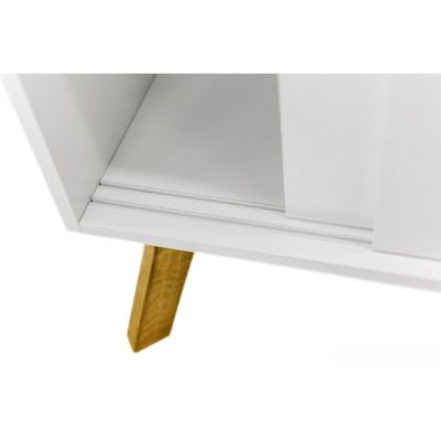 Buffet 3 Tiroirs & 2 Portes "Kensal" 149cm Chêne & Blanc
