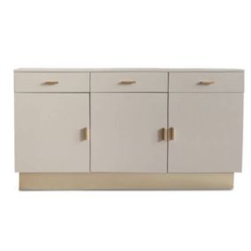 Buffet 3 Tiroirs & 3 Portes "Tazea" 150cm Taupe