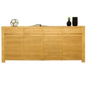 Buffet 4 Portes & 4 Tiroirs "Goa" 195cm Naturel