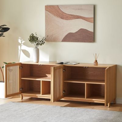 Buffet 4 portes bois/frêne 180 cm - Umea