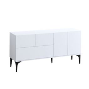 Buffet 5 portes blanc L150 cm - Glise