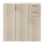 Buffet avec portes et tiroirs effet chêne GoodHome Atomia H. 112,5 x L. 112,5 x P. 37 cm