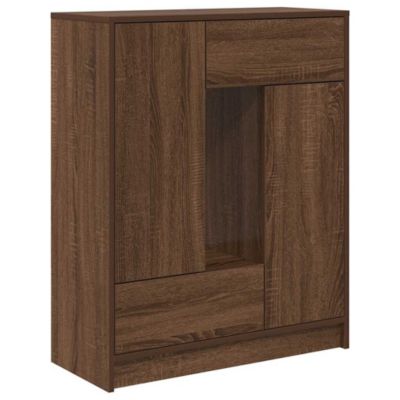 Buffet avec tiroirs et portes chêne marron 73x31x90 cm vidaXL