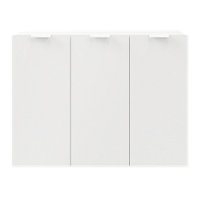 Buffet blanc 9 cases 3 portes GoodHome Atomia H. 112,5 x L. 150 x P. 37 cm