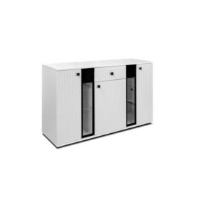 Buffet CALI 140 cm blanc 2 portes