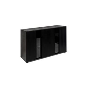 Buffet CALI 140 cm noir 3 portes