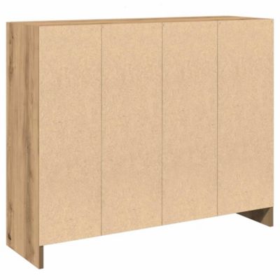 Buffet chêne artisanal 91x28x75 cm bois d'ingénierie vidaXL