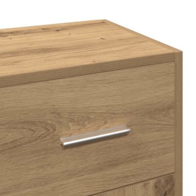 Buffet chêne artisanal 91x28x75 cm bois d'ingénierie vidaXL