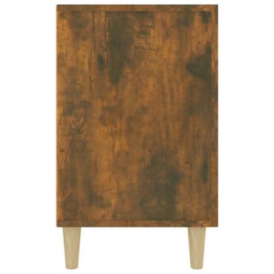 Buffet Chêne Fumé 100X36X60 Cm Bois D'ingénierie