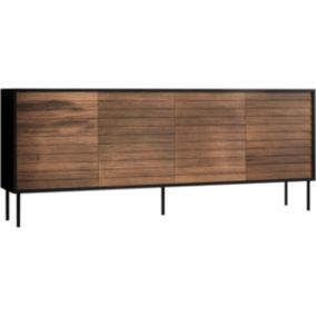 Buffet "Cortina"  200 x 40 x 81 cm  MarronNoir