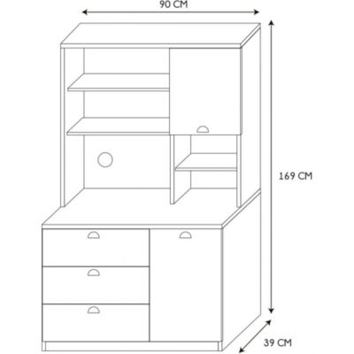 Buffet de cuisine en bois Chef