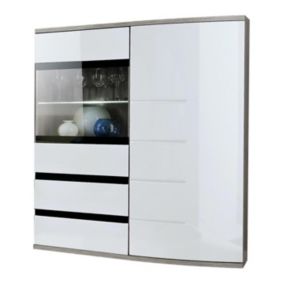 Buffet Design 2 Portes "Ontario" 125cm Blanc