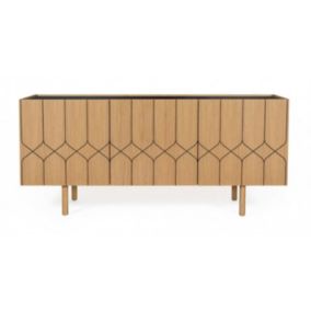 Buffet Design en Bois Massif "Porto II" 175cm Chêne