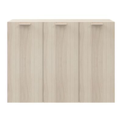 Buffet effet chêne 9 cases 3 portes GoodHome Atomia H. 112,5 x L. 150 x P. 37 cm