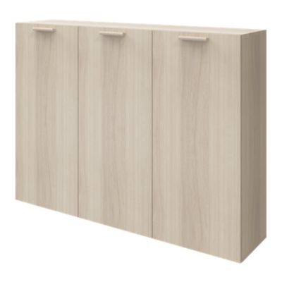 Buffet effet chêne 9 cases 3 portes GoodHome Atomia H. 112,5 x L. 150 x P. 37 cm