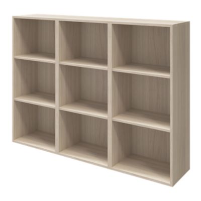 Buffet effet chêne 9 cases 3 portes GoodHome Atomia H. 112,5 x L. 150 x P. 37 cm