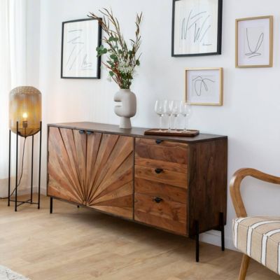 Buffet en bois d'acacia Elvira