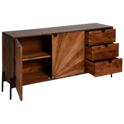 Buffet en bois d'acacia Elvira