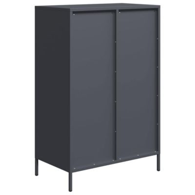 Buffet haut anthracite 68x39x101,5 cm acier vidaXL