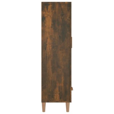Buffet haut Chêne fumé 70x31x115 cm Bois d'ingénierie vidaXL