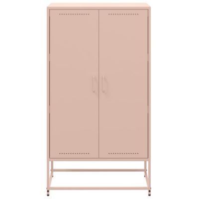 Buffet haut rose 68,5x38,5x123,5 cm acier vidaXL