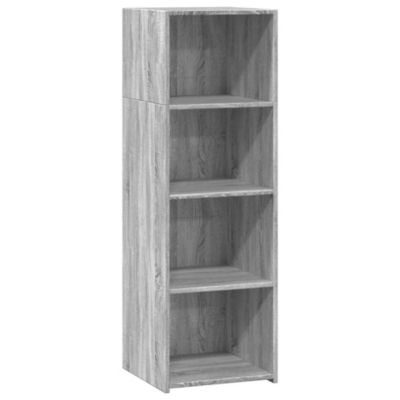 Buffet haut sonoma gris 40x41x124 cm bois d'ingénierie vidaXL