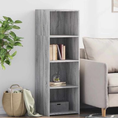 Buffet haut sonoma gris 40x41x124 cm bois d'ingénierie vidaXL