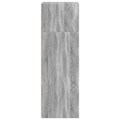 Buffet haut sonoma gris 40x41x124 cm bois d'ingénierie vidaXL