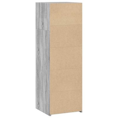 Buffet haut sonoma gris 40x41x124 cm bois d'ingénierie vidaXL