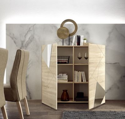 Buffet haut VITTORIA chêne Sonoma 121x111x42 cm