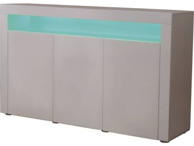 Buffet LED "Bogota"  155 x 40 x 92 cm  Blanc laqué