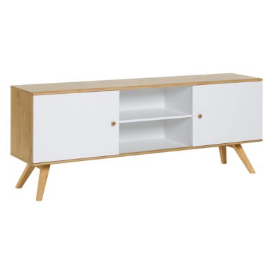 Buffet long et bas 2 portes Vox Nature Blanc