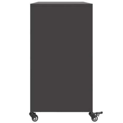 Buffet noir 100,5x39x72 cm acier vidaXL