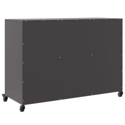 Buffet noir 100,5x39x72 cm acier vidaXL