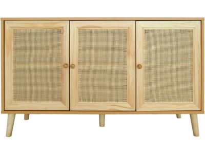 Buffet style cannage "Neuille"  120 x 40 x 71.5 cm  Beige