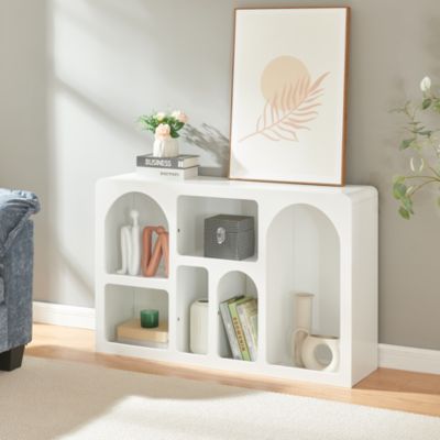 Buffet Vaagaa 110 x 30 x 70 cm blanc en.casa