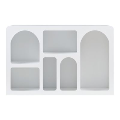 Buffet Vaagaa 110 x 30 x 70 cm blanc en.casa