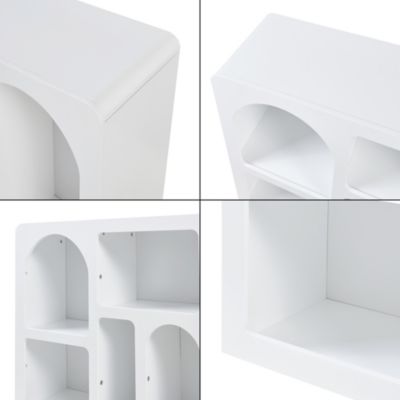 Buffet Vaagaa 110 x 30 x 70 cm blanc en.casa