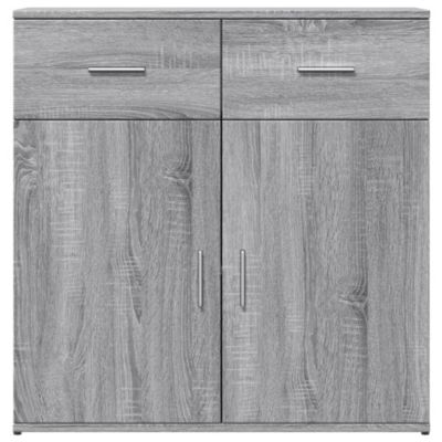 Buffets 2 pièces 40x35x80 cm bois massif de pin