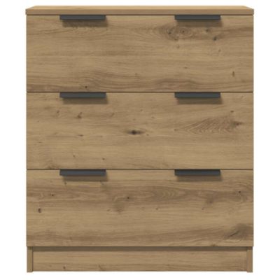 Buffets 3 pcs chêne artisanal 60x30x70 cm bois d'ingénierie vidaXL